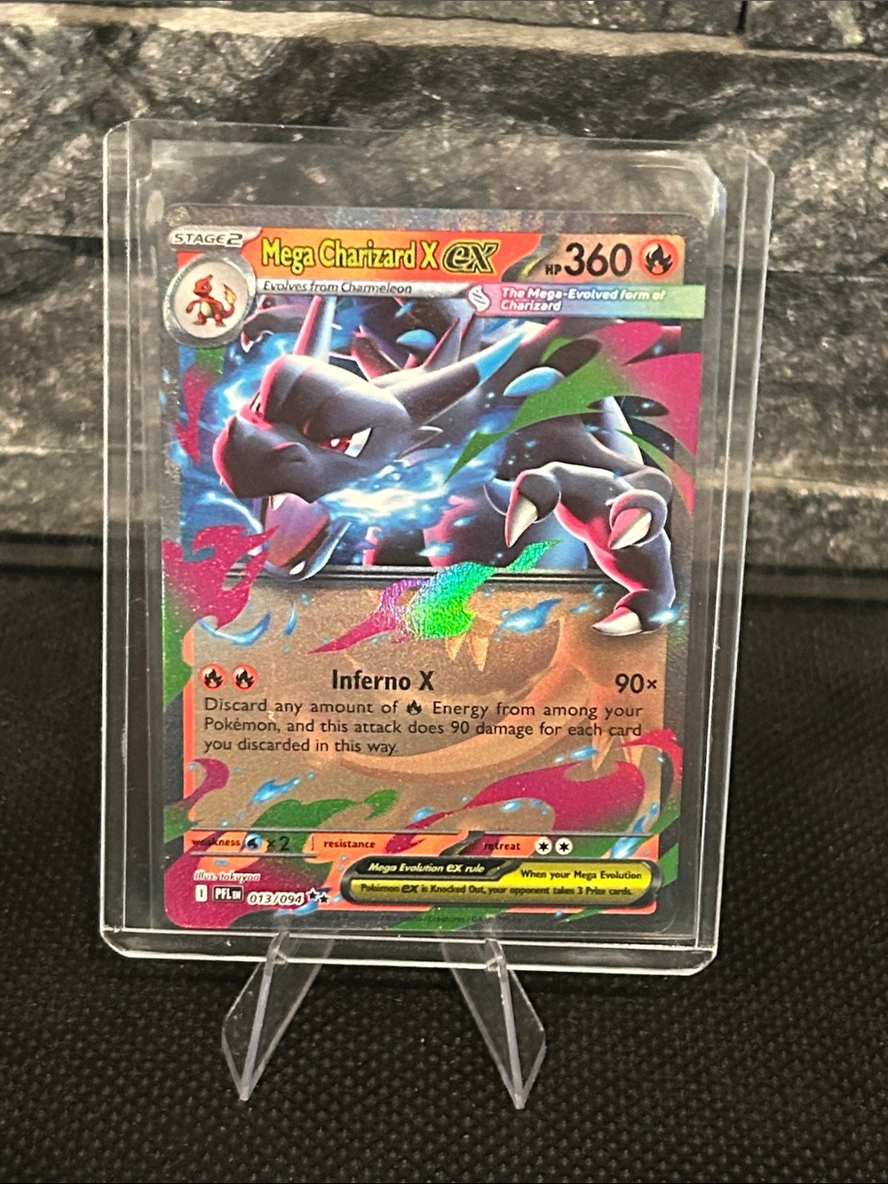 Pokemon Mega Charizard X EX Holo 013/094 from Phantasmal Flames Set M/NM
